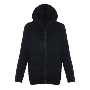 2019 Women Faux Fur Coats Winter Solid Fashion Open Point Outwear Female Luxury Long Sleeve Warm Thick Fluffy Jacket Coat
